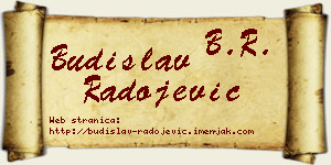 Budislav Radojević vizit kartica